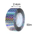 thumbnail image 3 of Bird Scare Tape Ribbon Reflective Keep Birds Away Reflective Tape Film for Goose Pigeon 50m, 3 of 9
