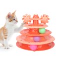 thumbnail image 4 of Cat Turntable Ball, 4 Levels Puzzle Interactive Top Reserved Hole Detachable Cat Toy Roller  For Indoor For Kittens Blue,Orange,Green, 4 of 8