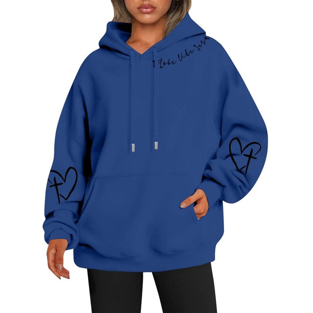 Chandail à Capuchon Imprimé Réversible pour Femmes avec Poches, Manches Longues, Chandail Décontracté, Chandail à Capuchon 100 pour Cent Polyester, Chandail à Capuchon pour Femmes, Vêtements d'Automne, Ados, Petit, Chandail pour Femmes, Chandails à Capuchon pour Femmes avec Fermeture Éclair