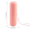thumbnail image 1 of Travel Toothbrush Case, 7.7in Compact DustProof Plastic Toothbrush Holder, Toothbrush Carrying Box Toothbrush Travel Container for Home, Travel, Business, Camping, School, 1 of 7