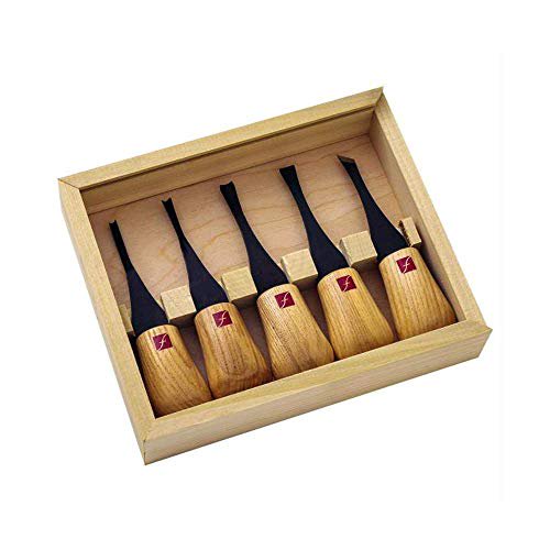 Flexcut Outils de Sculpture, Ensemble de Palmiers Débutants, Gouges pour Sculpture sur Bois, Ensemble de 5 (FR310)