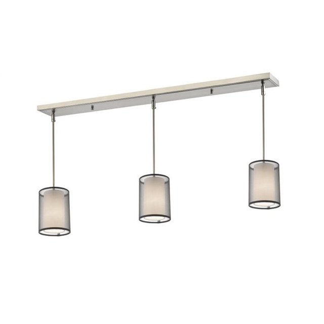 Z-Lite Sedona 3 Light Island Billiard Light in Brushed Nickel