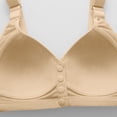 thumbnail image 5 of Sentmoon Nursing Bras for Breastfeeding No Underwire Push up Seamless Bras for Women Adjustable Strap Full Coverage Front Closure Breathable Oversize Solid Everyday Bras for Home Leisure Beige XL, 5 of 5