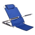 thumbnail image 2 of Back Rest Folding Comfort Chair Portable with Head Cushion Floor Beach Chair, 2 of 8