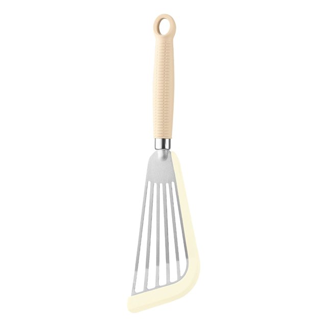 EGNMCR Spatule Spatules Ustensiles de Cuisine pour la Cuisine Spatule de Cuisson Antiadhésive Long Manche Ajourée Spatule Multifonction en Acier Inoxydable Spatule à Poisson Pelle une Spatule