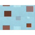 thumbnail image 1 of Ahgly Company Tapis Rectangulaire Lavable en Machine Intérieur Transitionnel Bleu, 5 Pieds x 8 Pieds, 1 of 7
