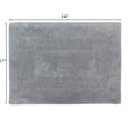 thumbnail image 3 of Tapis de bain Mainstays Racetrack 100% Coton Gris Fonce, 17" x 24", 3 of 5