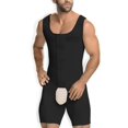 thumbnail image 1 of NonEcho Men Shapewear Tummy Control Full Body Shaper Slimming Bodysuit Plus Size, 1 of 4