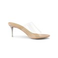 thumbnail image 3 of BLISSFUL STEP Sandales à Talons Aiguilles à Bride Transparente pour Femmes Nude 10, 3 of 7