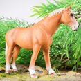 thumbnail image 4 of TIELUTT Figurine de Cheval Jouet Réaliste de 5 Pouces Peinte à la Main pour Enfants de 5 Ans et Plus / Figurine d'Animal Éducative Durable Numéro Bots Véhicules Réaction Sombre Figurines Vêtements de Larve 52toys Rouge One Figurines d'Action, 4 of 4