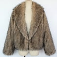 thumbnail image 4 of Tranfacy Manteaux d'Hiver pour Femmes, Manteaux en Molleton pour Femmes, Manteaux Chauds en Molleton pour Dames avec Col Rabattu pour Vêtements d'Extérieur d'Hiver Unis, 4 of 5