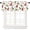 8, variant on Christmas Valance Curtains for Windows, Christmas Tree White-Red Elegant Kitchen Valances for Windows Heat Insulated, Window Treatments for Kitchen Bathroom Bedroom 54 x 18 inch