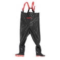 thumbnail image 3 of Bootfoot Wader,Chest Wader PVC Lightweight Fishing Chest Wader Fishing Wader Smart Functionality, 3 of 7