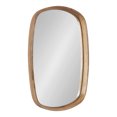 thumbnail image 1 of Kate and Laurel Prema Soft Round Rectangle Modern Wall Mirror, Natural Brown, 20 x 30, Framed Rounded Rectangular Mango Wood Mirror for Minimal Home Decor, 1 of 9