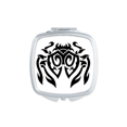 thumbnail image 1 of Illustration Noire Motif d'Insecte d'Araignée Miroir Carré Portable Poche Compacte Maquillage Double Face en Verre, 1 of 3