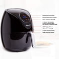 thumbnail image 2 of PowerXL Air Fryer 4 QT Maxx, Special Edition 2022, Extra Hot Air Fry, Cook, Crisp, Broil, Roast, Bake, High Gloss Finish, Black (4 Quart), 2 of 6