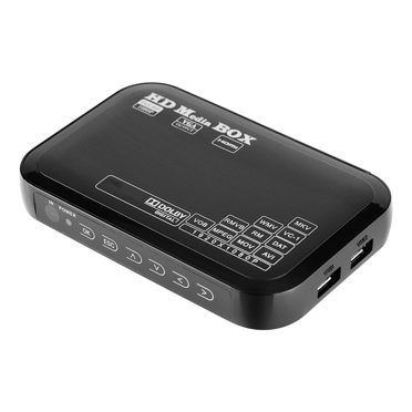 Lecteur Multimédia Numérique 1080P Full HD, Lecteur Multimédia Mini Box, Prend en Charge Clé USB, Carte SD, HDD, MMC, RMVB, MP3, AVI, MKV, Mini Lecteur Vidéo 1080P HD Multimedia Interface