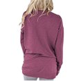thumbnail image 3 of RXIRUCGD Tendance Décontracté Hauts à Manches Longues pour Femmes Articles en Liquidation Mode Femme T-Shirt à Col Rond à Manches Longues Été Uni avec Poche Blouse Ample Hauts Hauts pour Femmes, 3 of 6