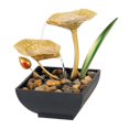 thumbnail image 4 of Tabletop Water Fountain Cascading for Office Home Decoration Ornament   Leaf, 4 of 9