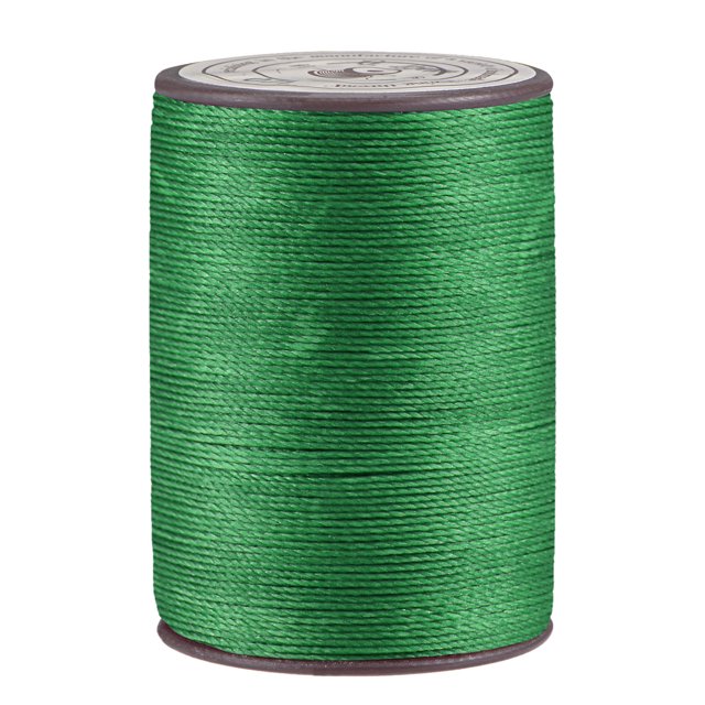 Unique Bargains Thin Waxed Thread 93 Yards 0.65mm Polyester String Cord for Machine Sewing Hand Quilting Weaving, Sea Green