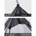 thumbnail image 4 of Lit Filet de Camping, Tente en Maille Légère et Compacte pour le Camping et la Randonnée en Plein Air avec Sac de Transport, Triangulaire pour Usage Unique, 4 of 6