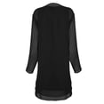 thumbnail image 4 of Yuyuzo Ensemble de Robe d'Invitée de Mariage 2 Pcs Tenues Formelles Chiffon Manches Longues Cardigan Ouvert Maxi Robe de Soirée, 4 of 6