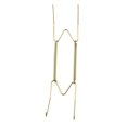 thumbnail image 3 of Luckyn Dish Display Plate Hangers, 1 Pcs Wall Plate Spring Hook Holder Hanging Wire Wall Display Invisible Dish Hangers, Adjustable Plate Spring Holder for The Wall Home Decor 10 inches, Gold, 3 of 10