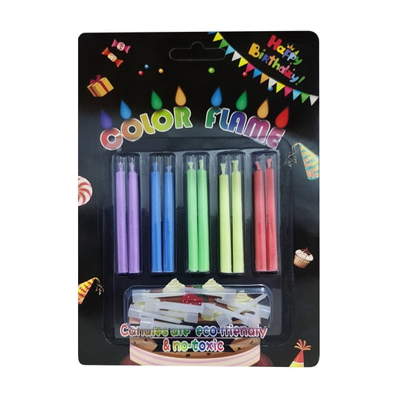Amzcrzy Décorations pour la Maison, Déco Maison, Bougies à Flamme Colorées Bougies d'Anniversaire Bougies de Gâteau de Fête Fraîches et Jolies, Bougie Bougie