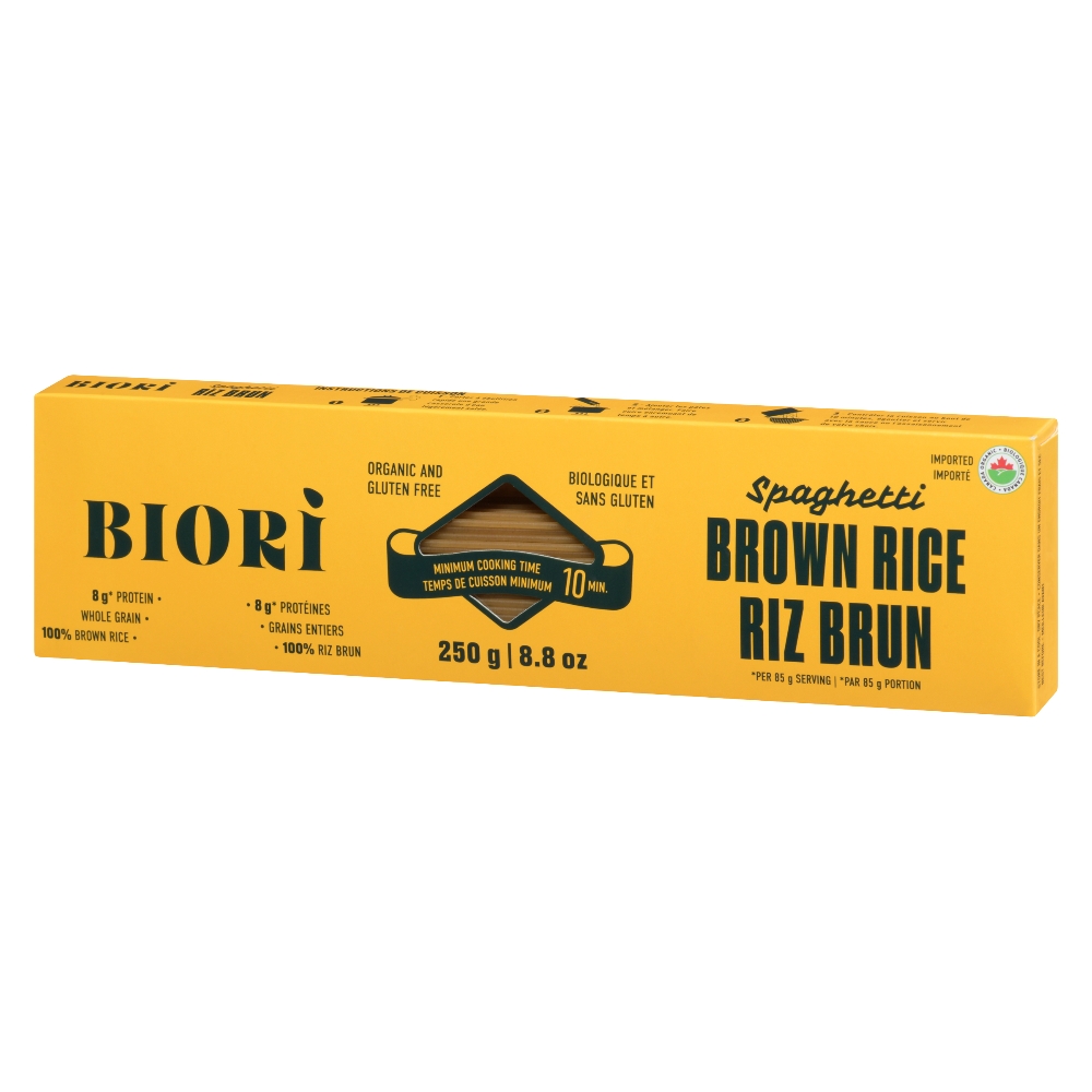 Spaghetti de riz complet Biori 100 % bio sans gluten, 250 g