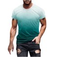 thumbnail image 1 of HKEJIAOI T-shirt à Manches Courtes Imprimé pour Hommes Col Rond Mode Décontractée Manches Courtes, 1 of 5