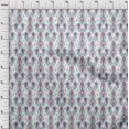 thumbnail image 3 of oneOone Silk Tabby Fabric Paisley Ikat Print Sewing Fabric BTY 42 Inch Wide, 3 of 4