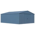 thumbnail image 1 of Arrow Classic 14 x 17 x 7 ft Blue Grey Steel Storage Shed, 1 of 8