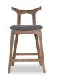thumbnail image 4 of Ashcroft Murphy Fabric Upholstered Bar Stool in Gray, 4 of 4