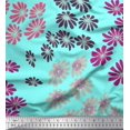 thumbnail image 1 of Soimoi Moss Georgette Fabric Artistic Flower Printed Craft Fabric by the Yard 42 Inch Wide, 1 of 3