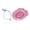 Pink with Flusher, variant on Esquirla Sitz Bath Multipurpose Sturdy Anti Overflow Soak Pan for Bathroom Dorm Hotel Gray