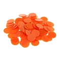 thumbnail image 1 of 100x 25MM Chips Chips Game Board Game Orange, 1 of 8