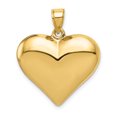 thumbnail image 1 of Collier Pendentif Cœur en Or Jaune 14k Amour Gonflé, 1 of 7