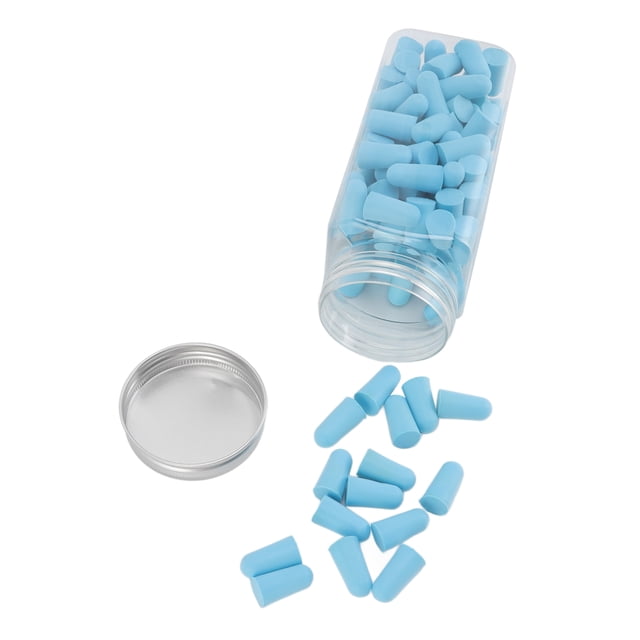 120pcs Slow Rebound Sponge Ear Plugs, Noise Reduction, Expandable, Easy Wearing, Lightweight, Portable