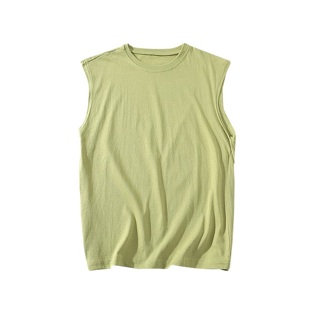 zfhfof Men's Casual Tank Tops Summer Rond Neck Sleeveless Lightweight Tee Muscle Basic T Shirts