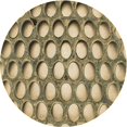 thumbnail image 1 of Ahgly Company Tapis Rond Lavable en Machine Intérieur Transitionnel Chêne Brun, 4 Pieds Rond, 1 of 7