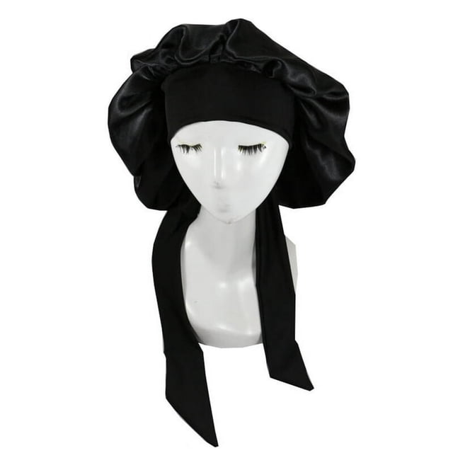 Satin Bonnet Satin Bonnet Skin-friendly Wear Resistant Imitation Silk Braid Sleeping Bonnet Cap for Home