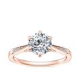 thumbnail image 1 of 0.55 Carat Excellent Round Cut Real Diamond New Design Solitaire Ring for Wedding Solid 18K Rose Gold Size 11, 1 of 8