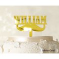 thumbnail image 1 of Custom Name Cake Topper Personalized Mirror Cake Topper Color Option Available 5-7 Inches Wide, 1 of 1