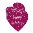 thumbnail image 1 of Inkdotpot Real Silver Foil Happy Holiday Tags Favor Hang Paper Tags 100 Pieces, 1 of 1