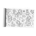 thumbnail image 2 of Rongfmy Grand Rouleau de Papier à Colorier pour Enfants Motifs Riches Cadeaux d'Anniversaire Astronaute Planète, 2 of 8