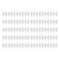 thumbnail image 1 of Autocollant de Support de Col, Taille Compacte Couleur Transparente 100 Pcs Col de Chemise Reste Auto-Adhésif pour Usage Quotidien au Bureau, 1 of 8