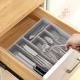 thumbnail image 2 of Gkeoshab Storage Containers Mitoydoe Organizer With Lid 6 Compartments Covered Utensil Tray For Kitchen Drawer And Countertop Plastic Cutlery And Flatware Storage Box For Spoons Forks Holder Case, 2 of 5
