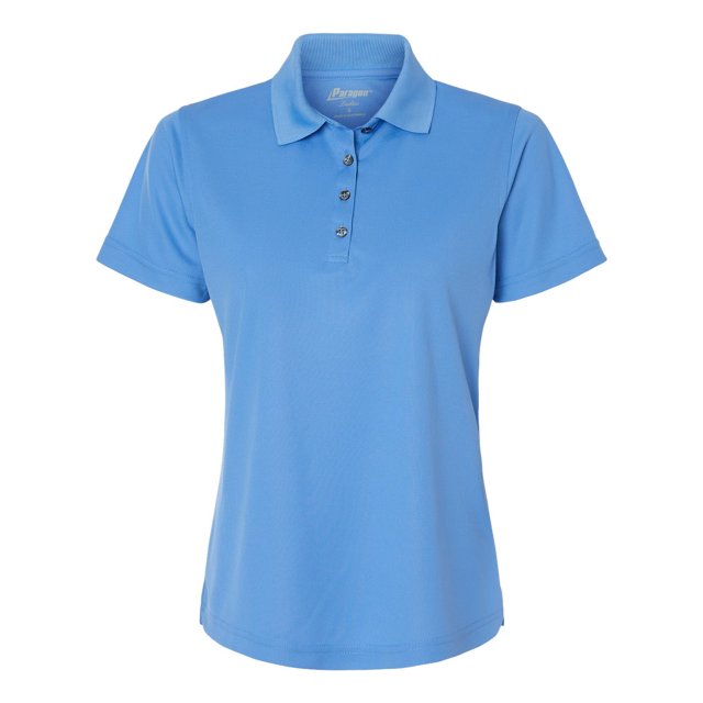 Paragon Polo en Mini Maille de Performance Saratoga pour Femmes, m, Bleu Bimini