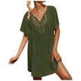 thumbnail image 1 of 2025 Women Ruffle Trim Sheer Pumping Cover Up for Work Beach Skirt Cover Up Swim Suit Cover Ups Skirt Beach Wrap Bikini Shiny Wraps Cover Ups for Swimwear Mesh Drawstring Cover Up Skirt, 1 of 5
