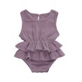 thumbnail image 1 of CNKOO Baby Girl Sleeveless Romper Ruffle Tutu Dress Jumpsuit Outfit, 1 of 8